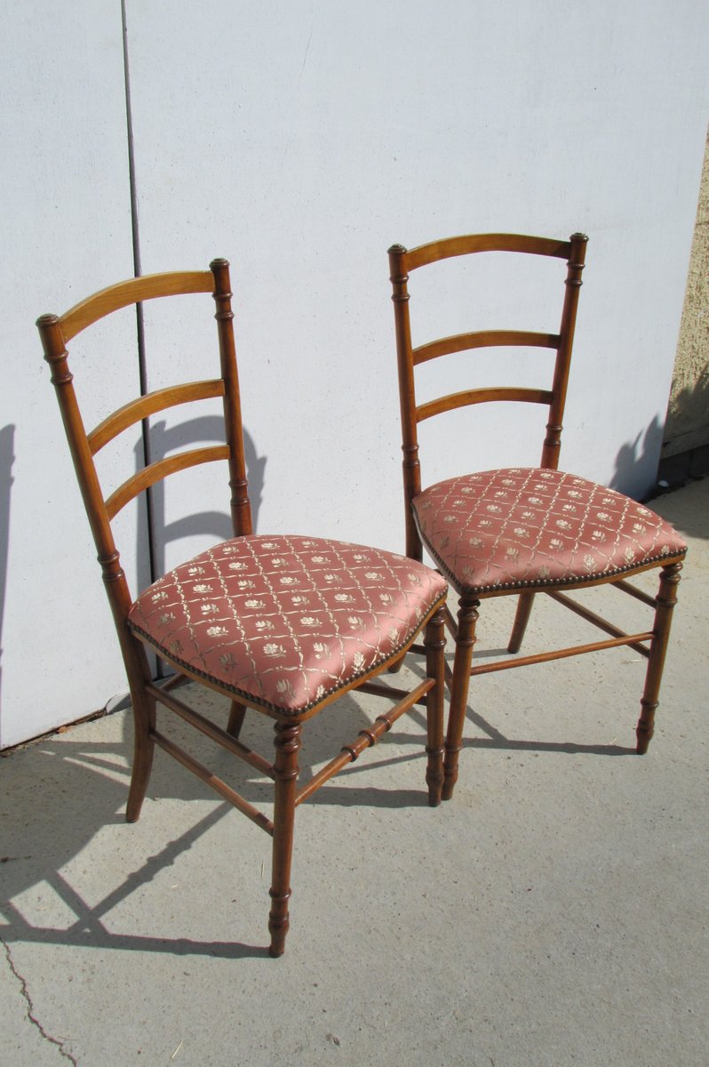 Antique Cherry Dining Chairs, Set of 2