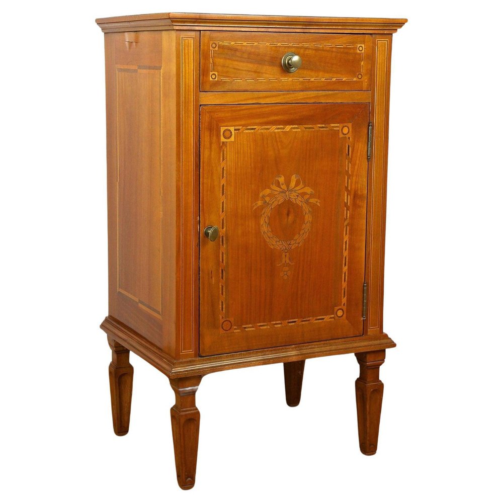 Antique Cherrywood Pillar Cabinet, 1800