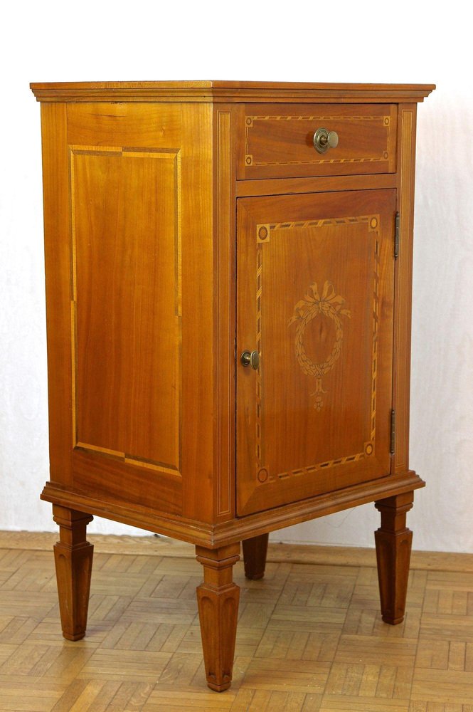 Antique Cherrywood Pillar Cabinet, 1800