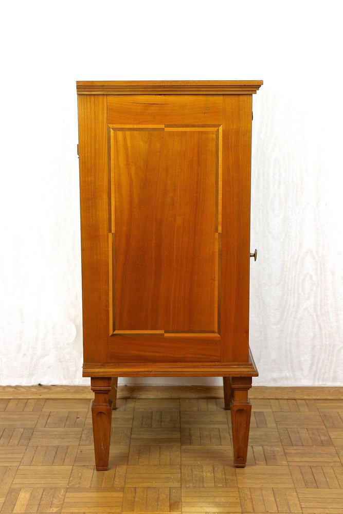 Antique Cherrywood Pillar Cabinet, 1800