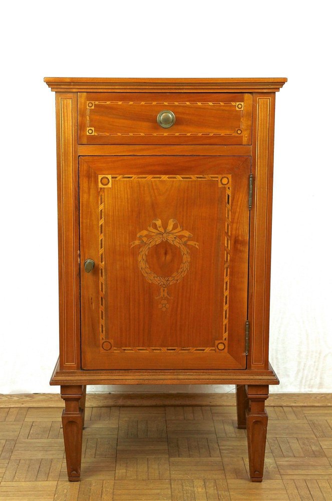 Antique Cherrywood Pillar Cabinet, 1800