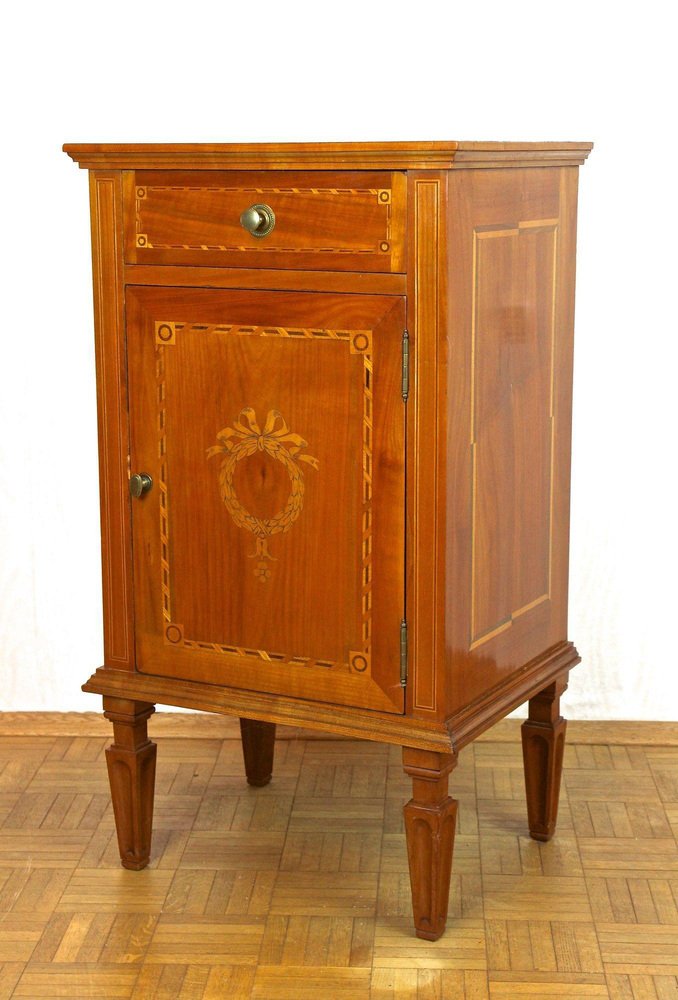 Antique Cherrywood Pillar Cabinet, 1800