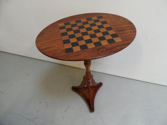 Antique Chess Table in Mahogany-PNJ-1395640