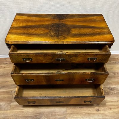 Antique Chest of Drawers in Walnut, 1830s-ALF-2033467