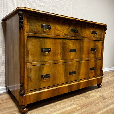 Antique Chest of Drawers in Walnut, 1830s-ALF-2033467