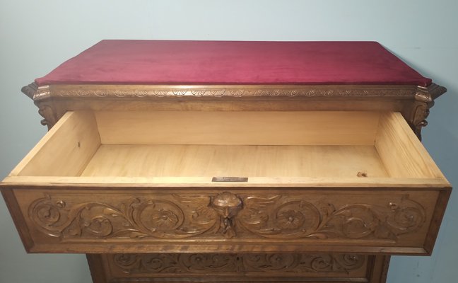 Antique Chest of Drawers in Walnut, 19th Century-BZF-1740912