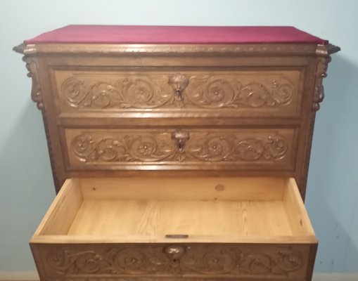 Antique Chest of Drawers in Walnut, 19th Century-BZF-1740912