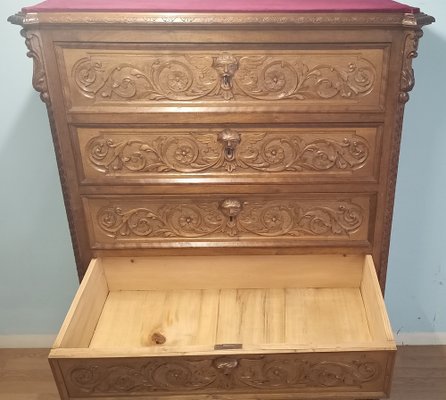 Antique Chest of Drawers in Walnut, 19th Century-BZF-1740912