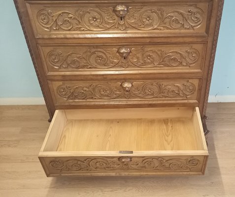 Antique Chest of Drawers in Walnut, 19th Century-BZF-1740912