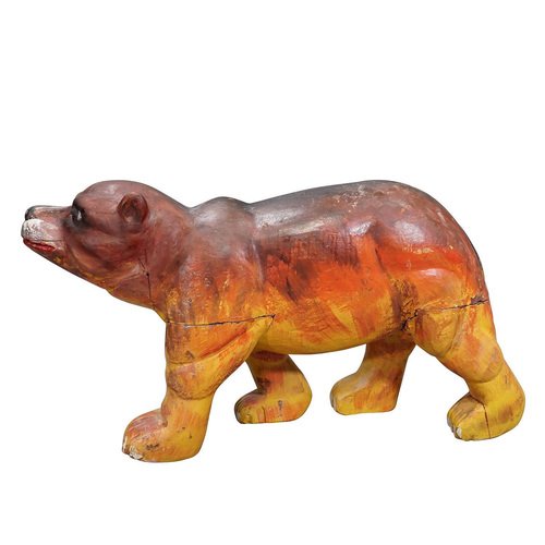 Antique Children Carousel Bear, Germany, Early 20th Century