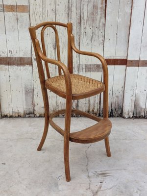 Antique Children's Chair with Woven Seat, 1890s-RVG-2041426