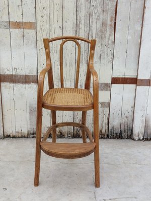 Antique Children's Chair with Woven Seat, 1890s-RVG-2041426