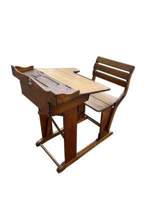 Antique Children's Writing Desk, 1940s-TSE-1444919