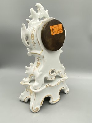 Antique Chimney Clock in Porcelain by Japy Frere, Paris, France, 1850s-CZ-1794513