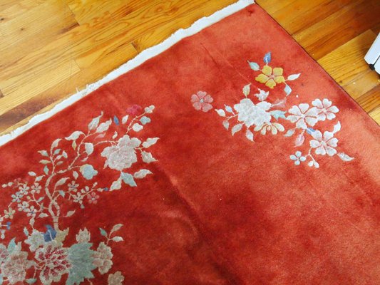 Antique Chinese Art Deco Rug, 1920s-JZV-960713