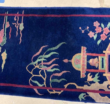 Antique Chinese Art Deco Rug, 1920s-JZV-1228867