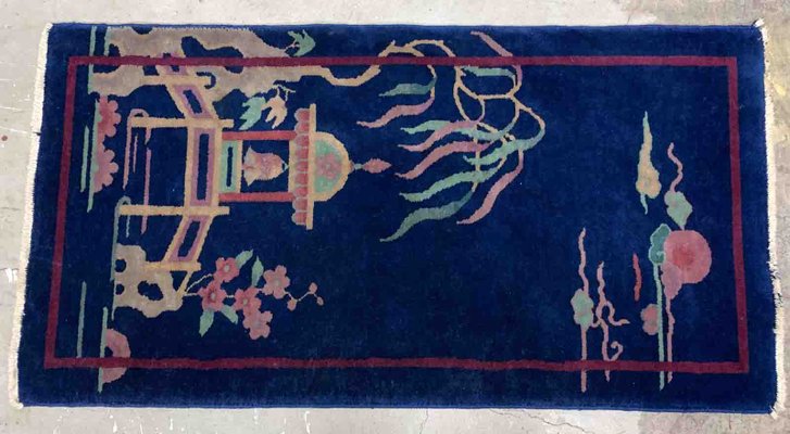 Antique Chinese Art Deco Rug, 1920s-JZV-1228867