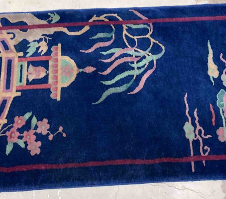 Antique Chinese Art Deco Rug, 1920s-JZV-1228867