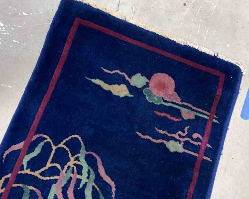 Antique Chinese Art Deco Rug, 1920s-JZV-1228867