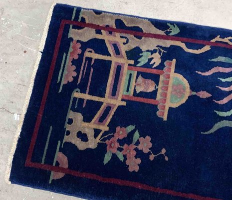 Antique Chinese Art Deco Rug, 1920s-JZV-1228867