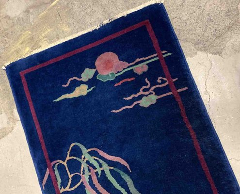 Antique Chinese Art Deco Rug, 1920s-JZV-1228867