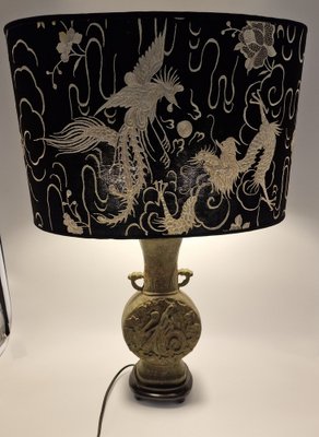 Antique Chinese Bronze Table Lamp-RKF-1747290