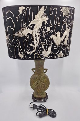 Antique Chinese Bronze Table Lamp-RKF-1747290