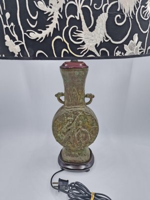 Antique Chinese Bronze Table Lamp-RKF-1747290