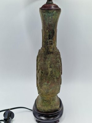 Antique Chinese Bronze Table Lamp-RKF-1747290