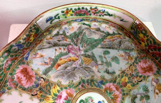 Antique Chinese Canton Tray