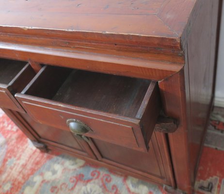 Antique Chinese Hand-Made Painted 2-Door Cabinet with 2 Drawers, 1910s-ED-2021178