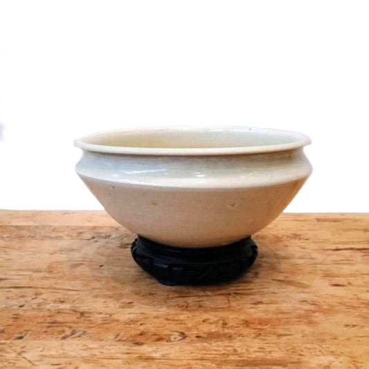 Antique Chinese Porcelain Bowl with Base, 1950