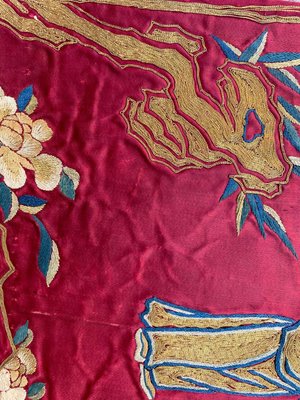 Antique Chinese Silk and Metal Embroidery-YMM-1110848