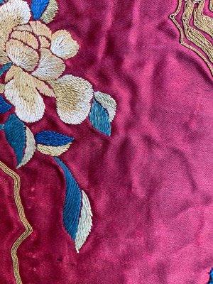 Antique Chinese Silk and Metal Embroidery-YMM-1110848