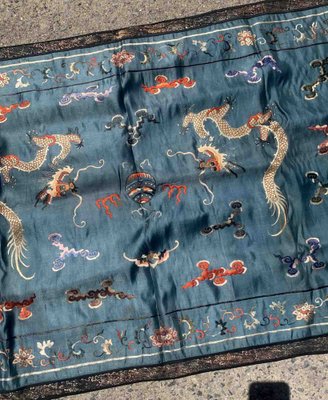 Antique Chinese Silk Rug, 1870s-JZV-1367151