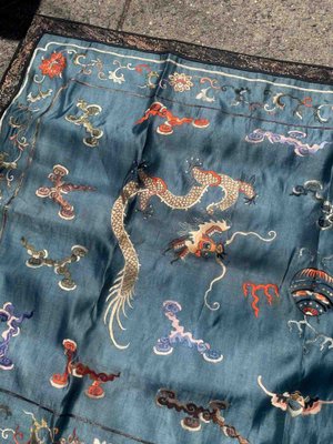 Antique Chinese Silk Rug, 1870s-JZV-1367151