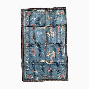 Antique Chinese Silk Rug, 1870s-JZV-1367151