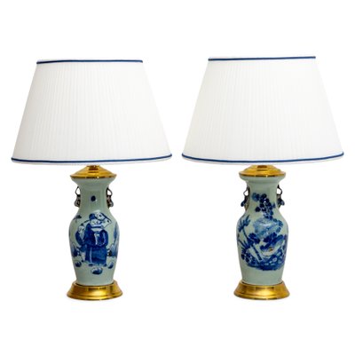 Antique Chinese Table Lamps, Set of 2-VEI-1325840