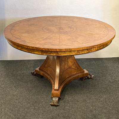 Antique Circular Table in Birch, 1890s-BEW-1404762