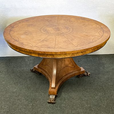 Antique Circular Table in Birch, 1890s-BEW-1404762