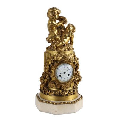 Antique Clock in Bronze from Vittoz, Paris, 19th Century-VMM-2044006