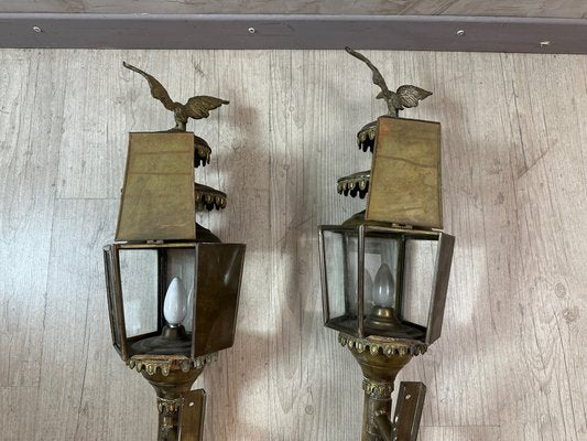 Antique Coachmans Lanterns, 1900, Set of 2-BFK-2016354