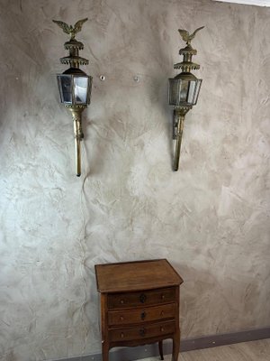 Antique Coachmans Lanterns, 1900, Set of 2-BFK-2016354