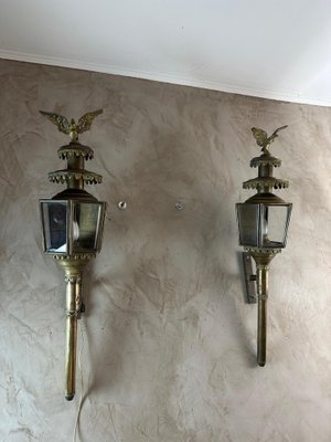 Antique Coachmans Lanterns, 1900, Set of 2-BFK-2016354