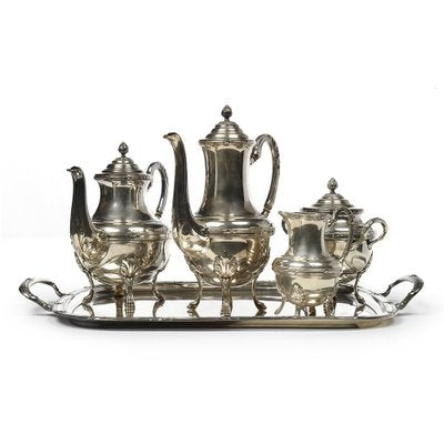 Antique Coffee or Tea Service in Silver Set-NQ-751605