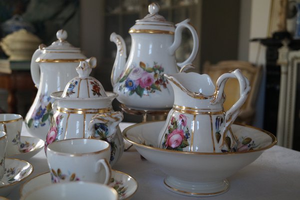 Antique Coffee Service from Porcelaine De Paris, 1870s, Set of 14-DVX-1804292