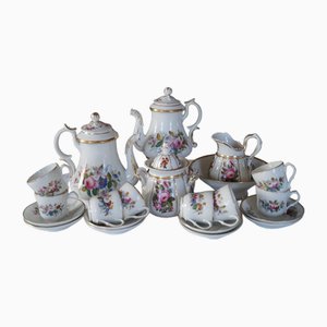 Antique Coffee Service from Porcelaine De Paris, 1870s, Set of 14-DVX-1804292