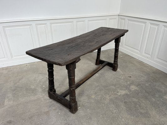 Antique Console Table in Blackened Oak-PB-2040213