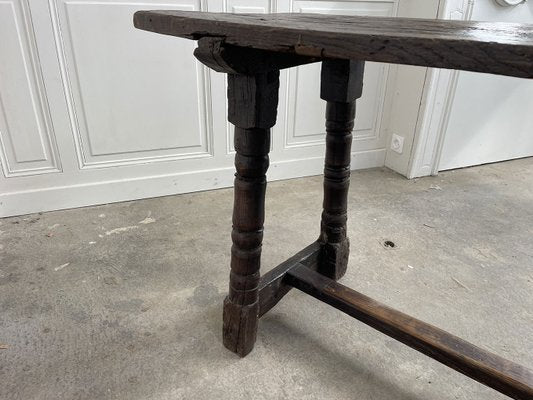 Antique Console Table in Blackened Oak-PB-2040213