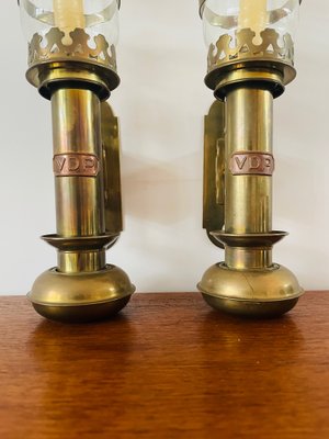 Antique Copper Train Wall Lanterns, Set of 3-WQJ-1154733